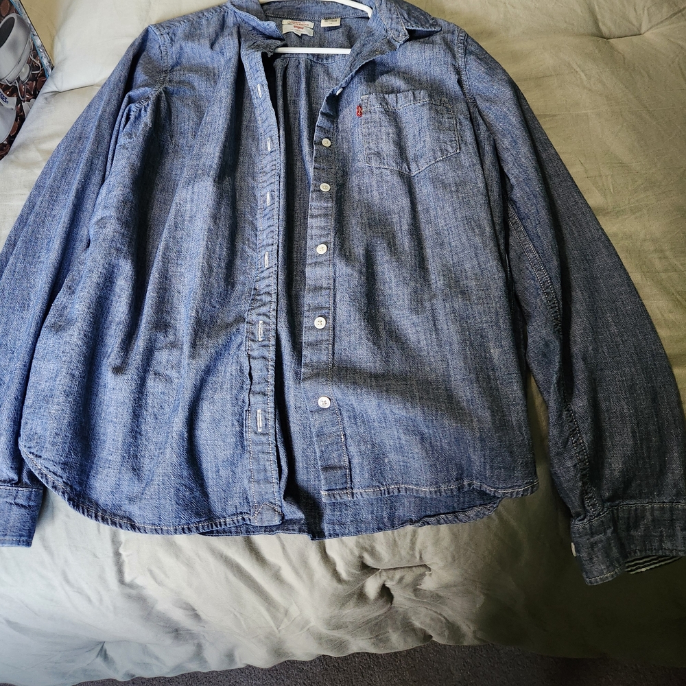 Levi’s Blue Button-Up Shirt